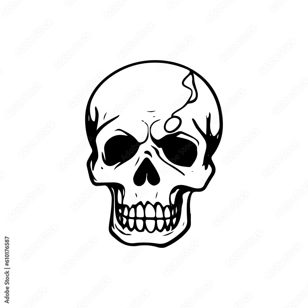human skull horror scary creepy hand drawn line art vector illustration
human skull horror scary creepy hand drawn line art vector illustration