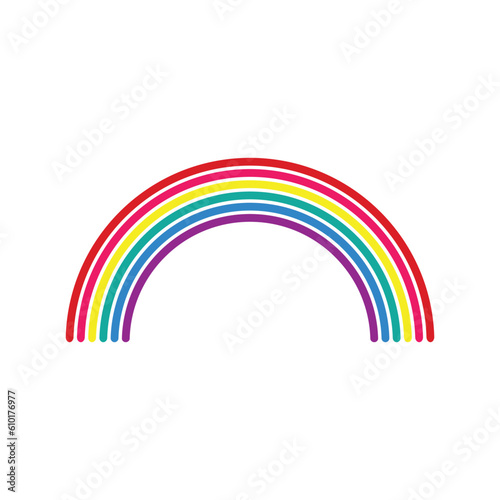 rainbow icon vector