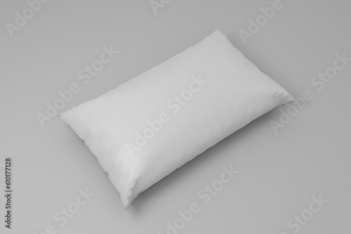 3d rendering of pillow isolated on white background