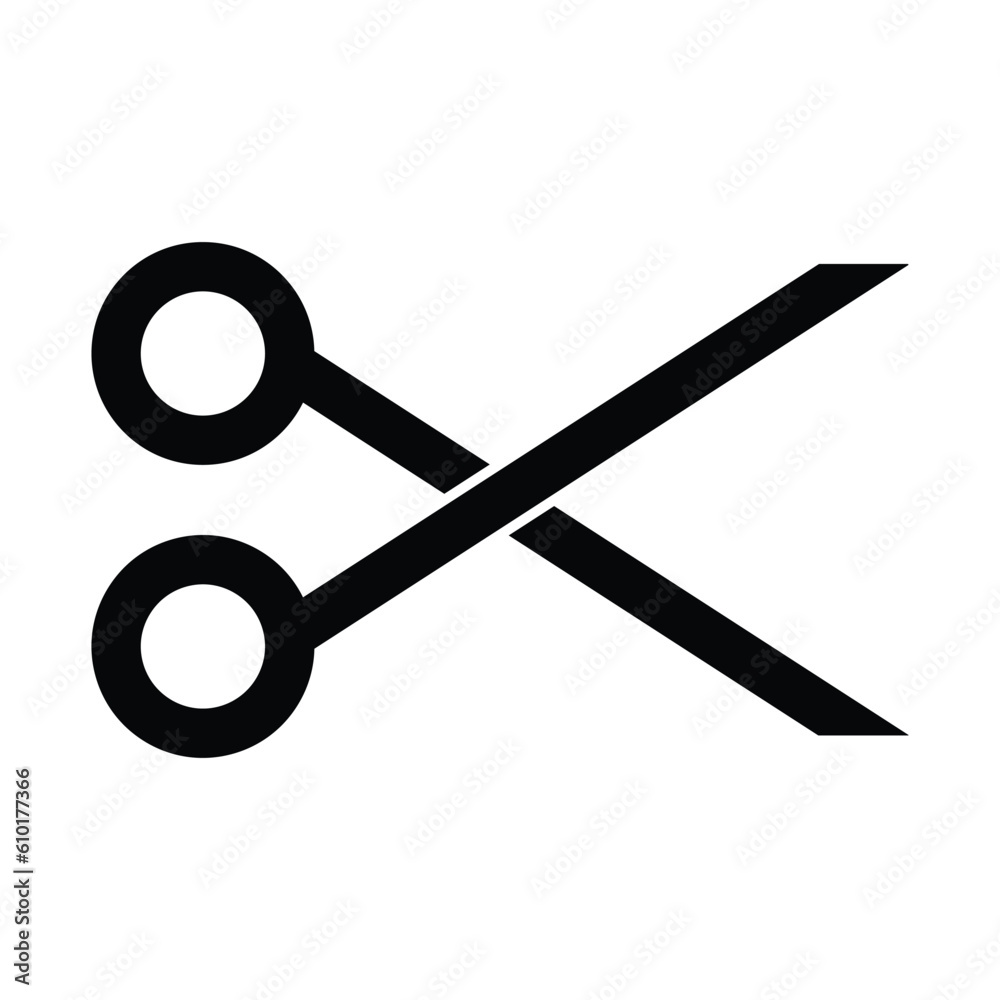 cutting scissors icon vector cutting scissors icon vector