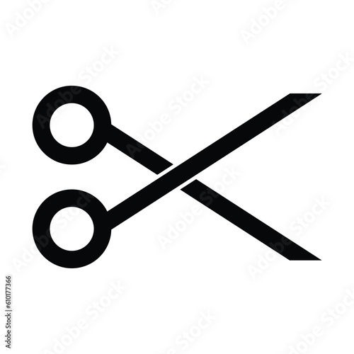 cutting scissors icon vector