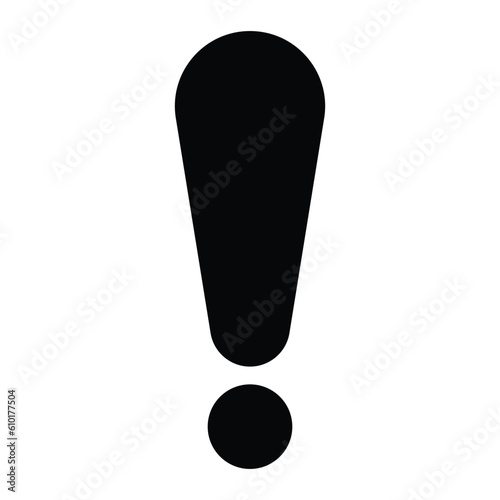exclamation mark icon vector