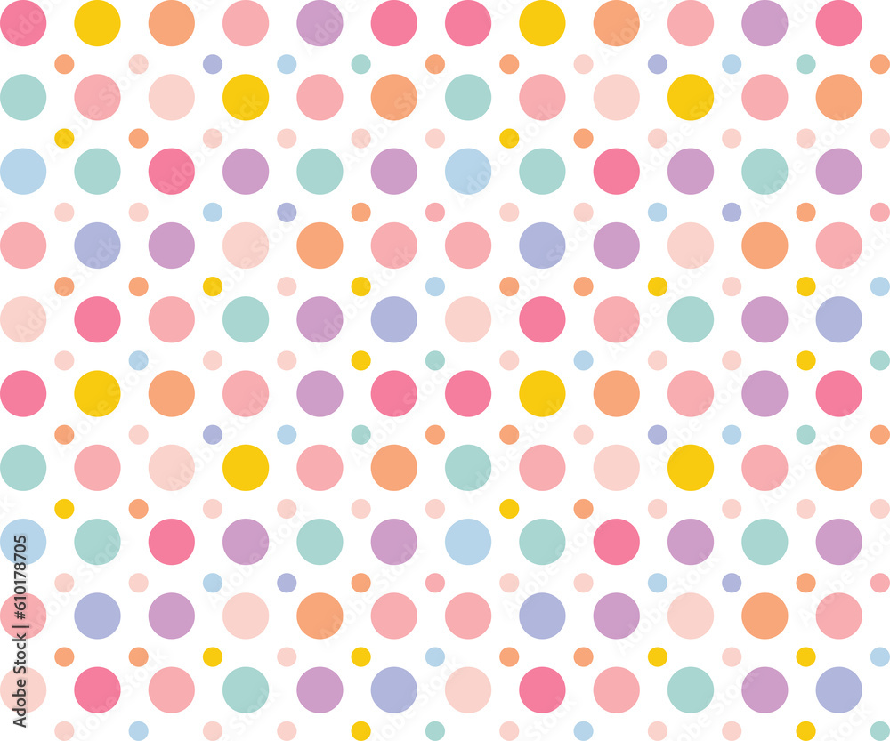 Polka dot seamless pattern. abstract background.
