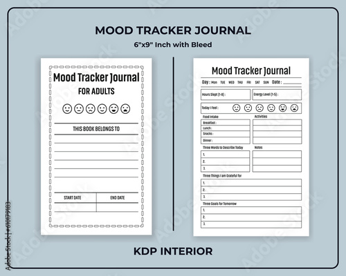 Mood Tracker Journal for Adults 