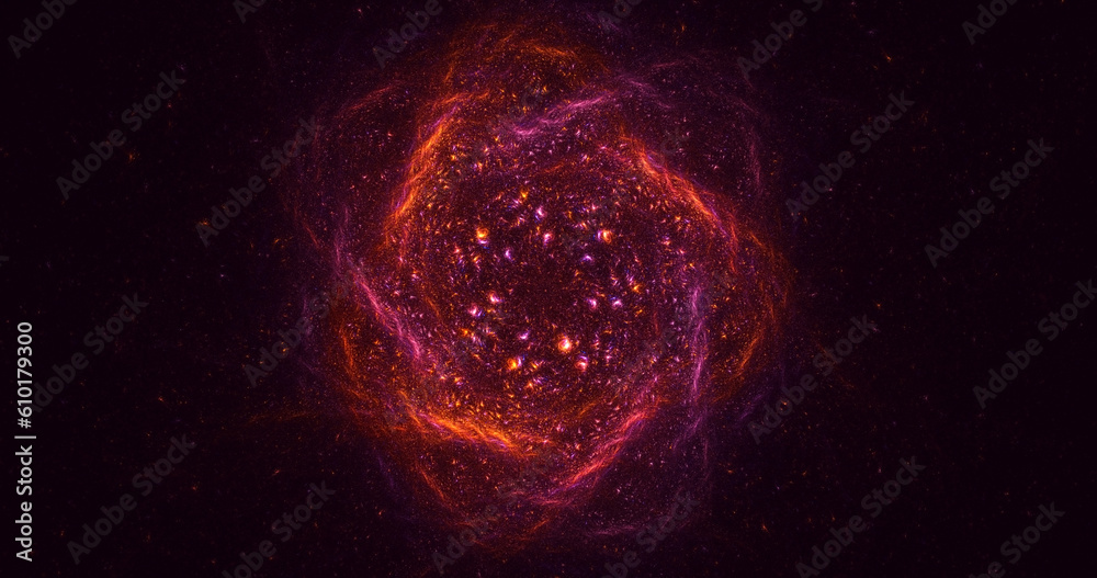 Fototapeta premium 3D rendering abstract circle light background