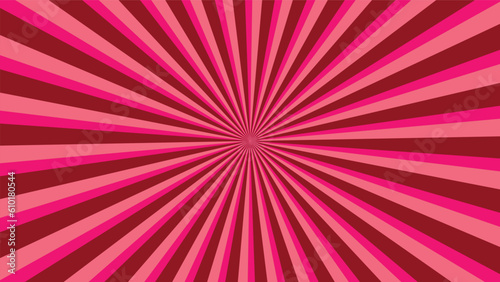 abstract pink and red sunburst pattern background for modern graphic design element. shining ray cartoon with colorful for website banner wallpaper and poster card decoration