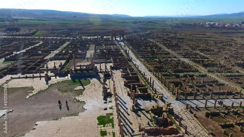 roman archaeological site of timgad batna photo