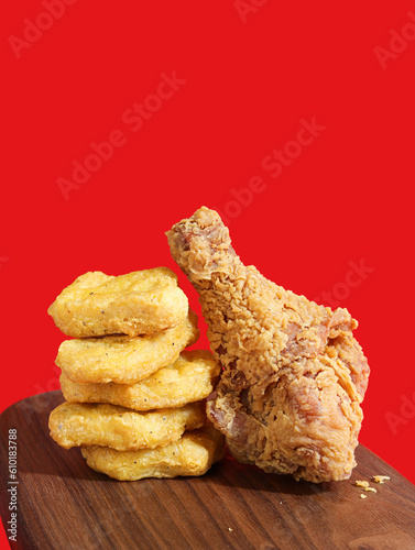 delicious food fried chicken 