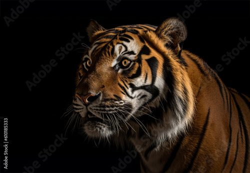 sumatran tiger isolated using Generative AI © Debi Kurnia Putra
