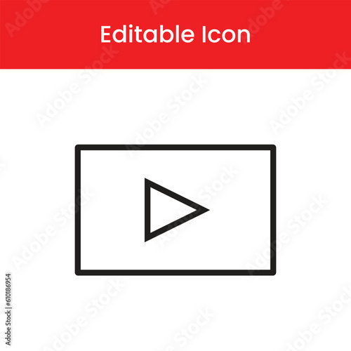 Free Download Video Interface icon, Video Interface outline icon, Video Interface vector icon - GFXLoad