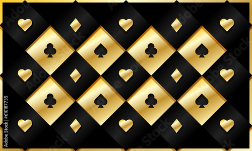 casino black and gold backdround, banner, wallpaper
