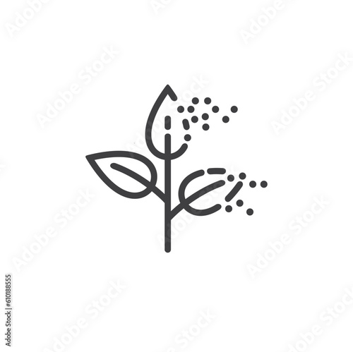 symbol of biodegradable, biodegradable product sign, vector art.