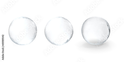 sphere crystal ball on transparent background