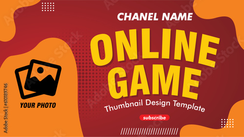 Cool game content thumbnail designs can be edited