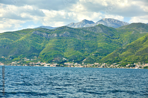 Kotor bay in Montenegro. Adriatic sea and mountains © fox17