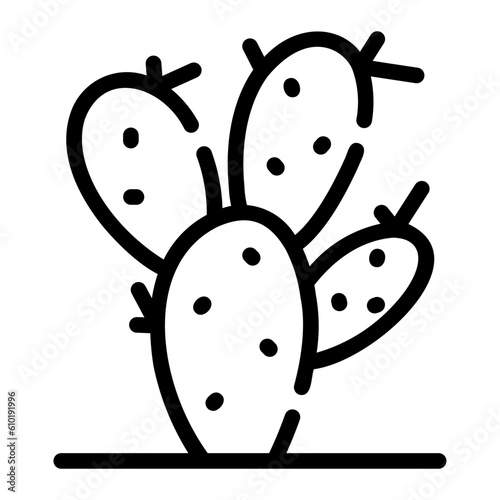 cactus Line Icon