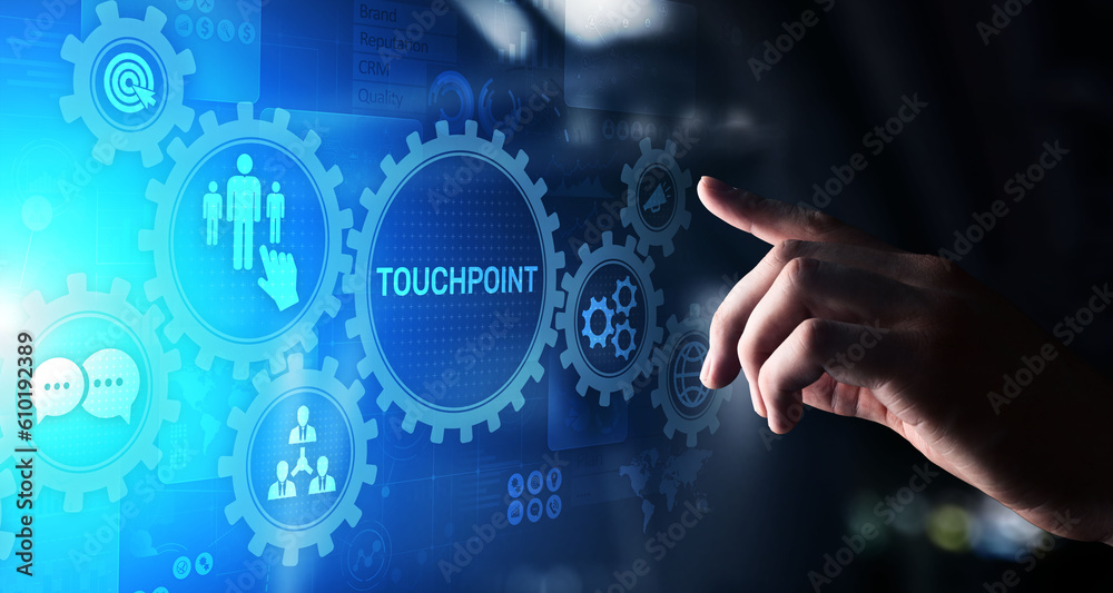 Touchpoint. Business strategy advertising and marketing concept. Touchpoint. Business strategy advertising and marketing concept.