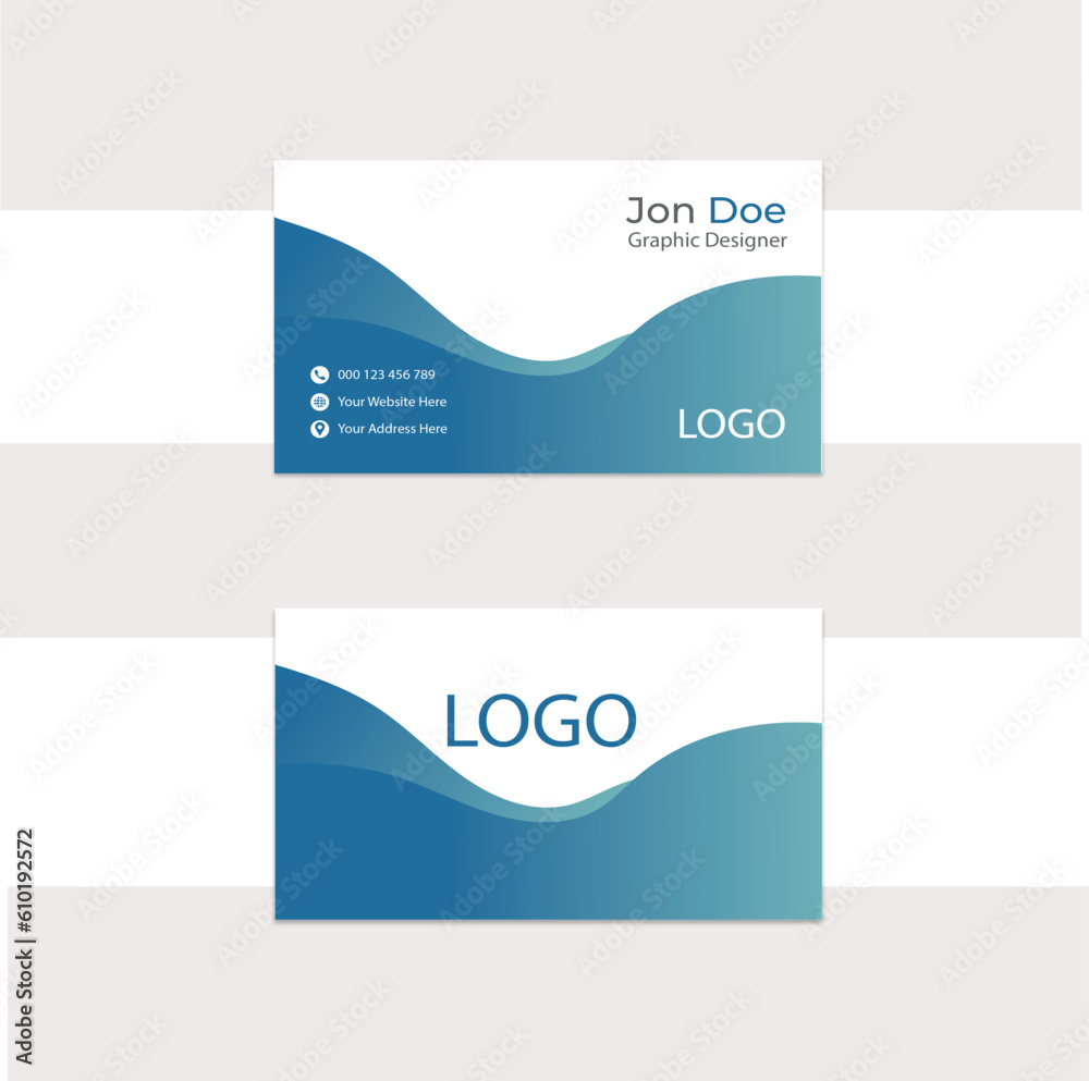 Fototapeta premium set of business cards