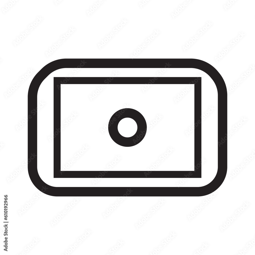 FRONT LAMP icon silhouette design template vector FRONT LAMP icon silhouette design template vector