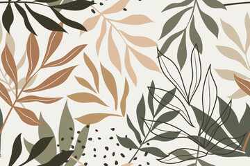 Keuken achterwand Planten patronen Moderne tropische bladeren pastel patroon  © Sagittarius_13