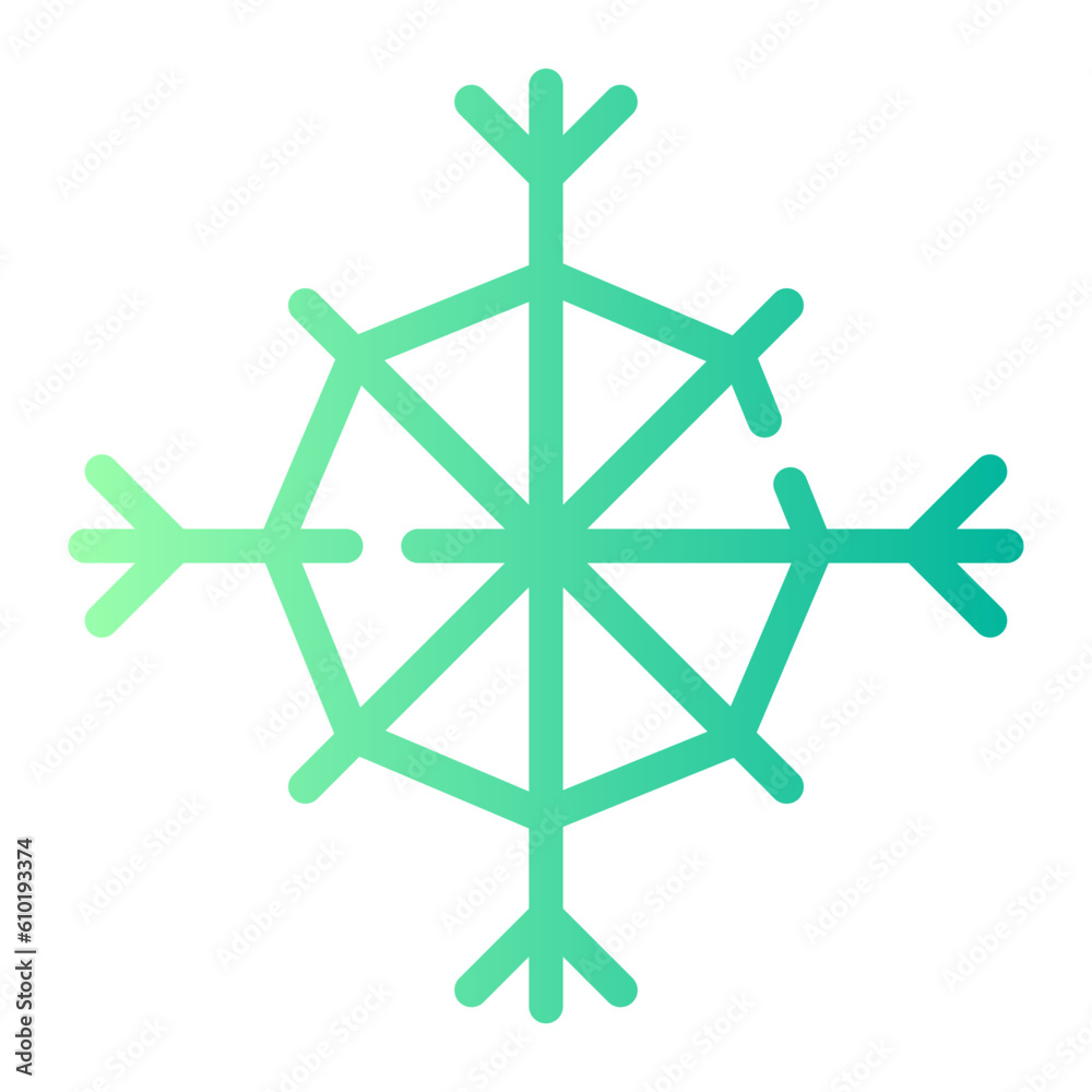 snow Line Gradient Icon snow Line Gradient Icon