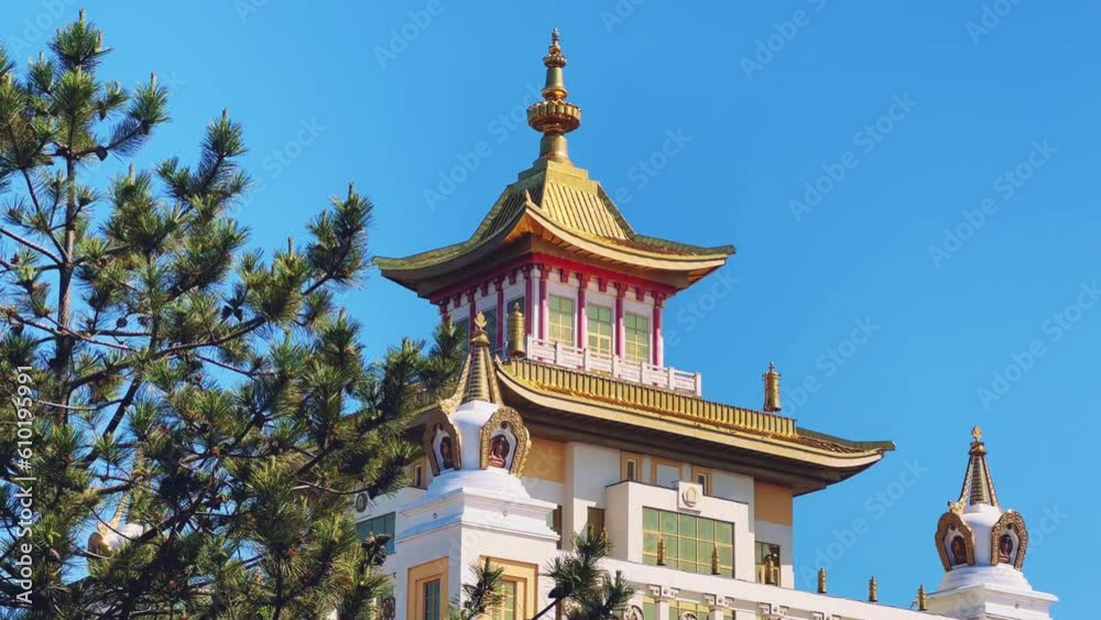 The territory of the Buddhist temple The territory of the Buddhist temple