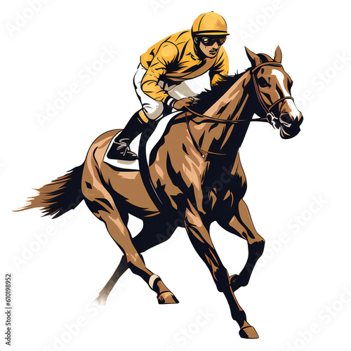 Promotional image for advertising horse racing © kilimanjaro 