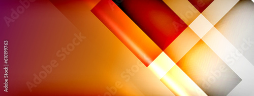 Light and shadow squares and lines abstract background