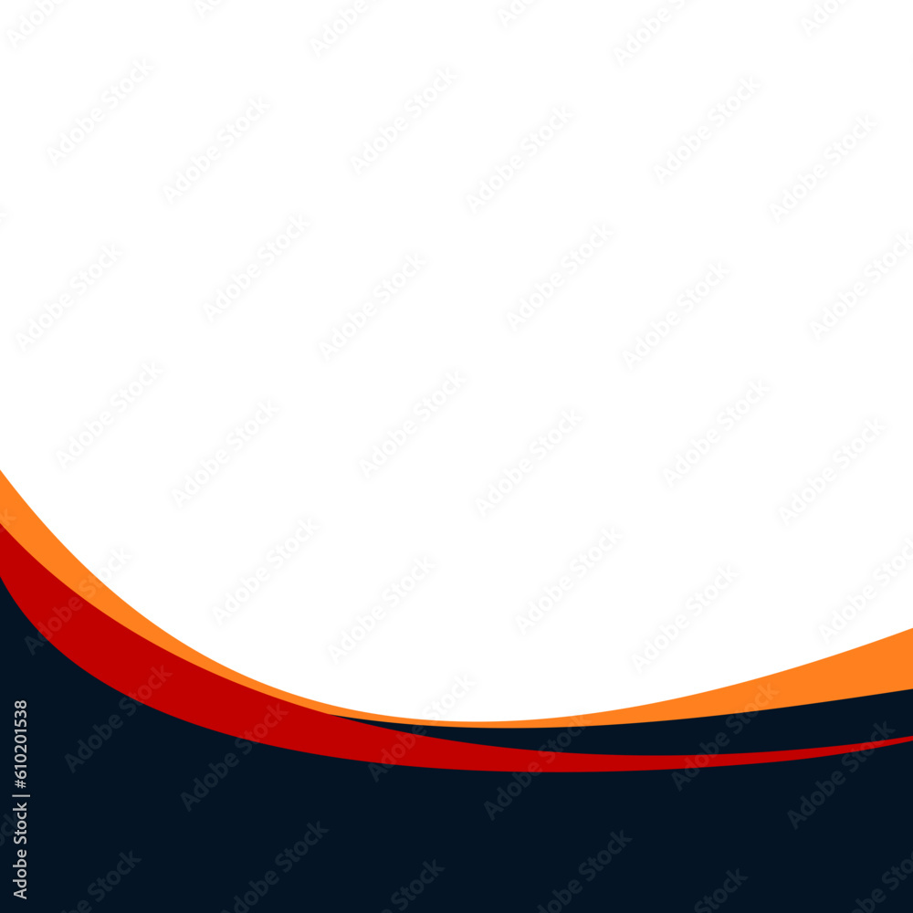 Obraz premium Business Curve Footer