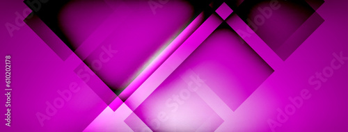 Light and shadow squares and lines abstract background