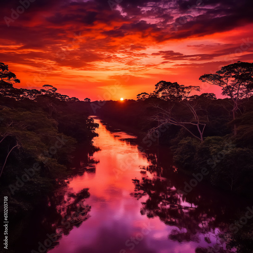 sunset over the river © AL FAHMI