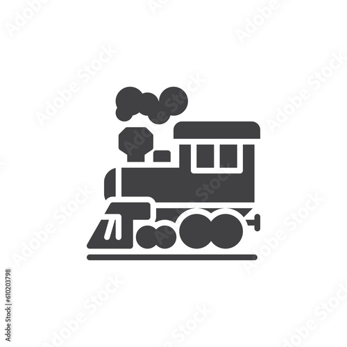 Steam train vector icon