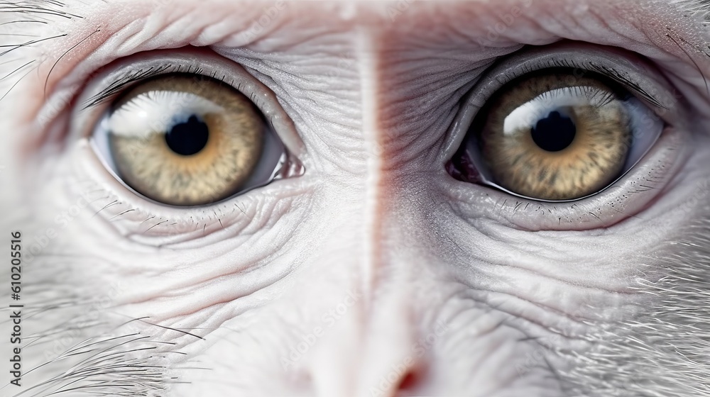 Fototapeta premium close up of a animal eye. monkey, horse, tiger close up of there eye with face details