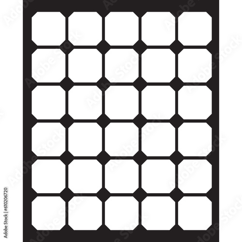 Graphique vectoriel d'une cellule solaire