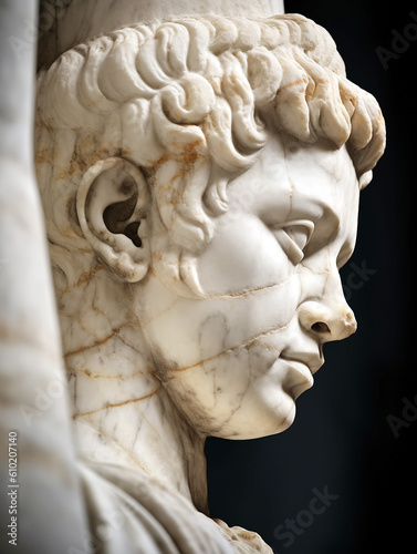 marble sculpture, Generative AI