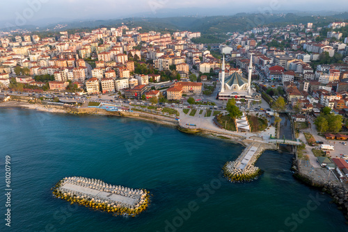 Fototapeta Naklejka Na Ścianę i Meble -  Akcakoca Town coastal view in Duzce Province