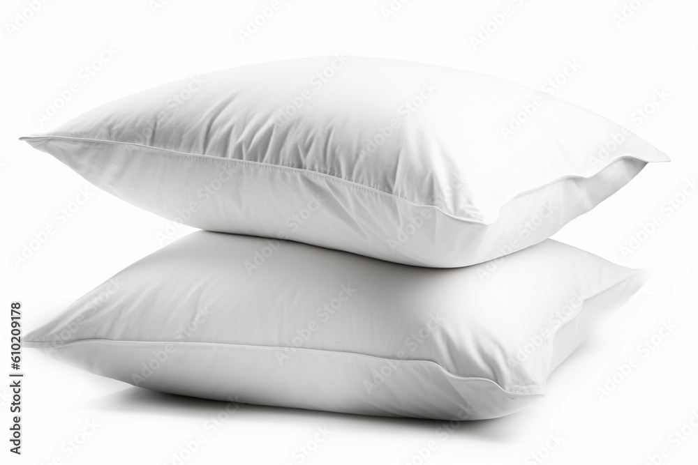 soft pillow, white pillows, isolated pillows, AI Generated soft pillow, white pillows, isolated pillows, AI Generated