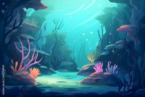 Beautiful underwater scene