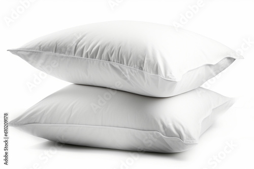 soft pillow  white pillows  isolated pillows  AI Generated