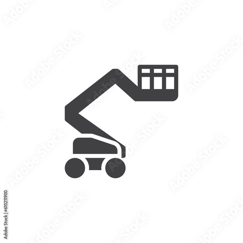 Cherry picker vector icon