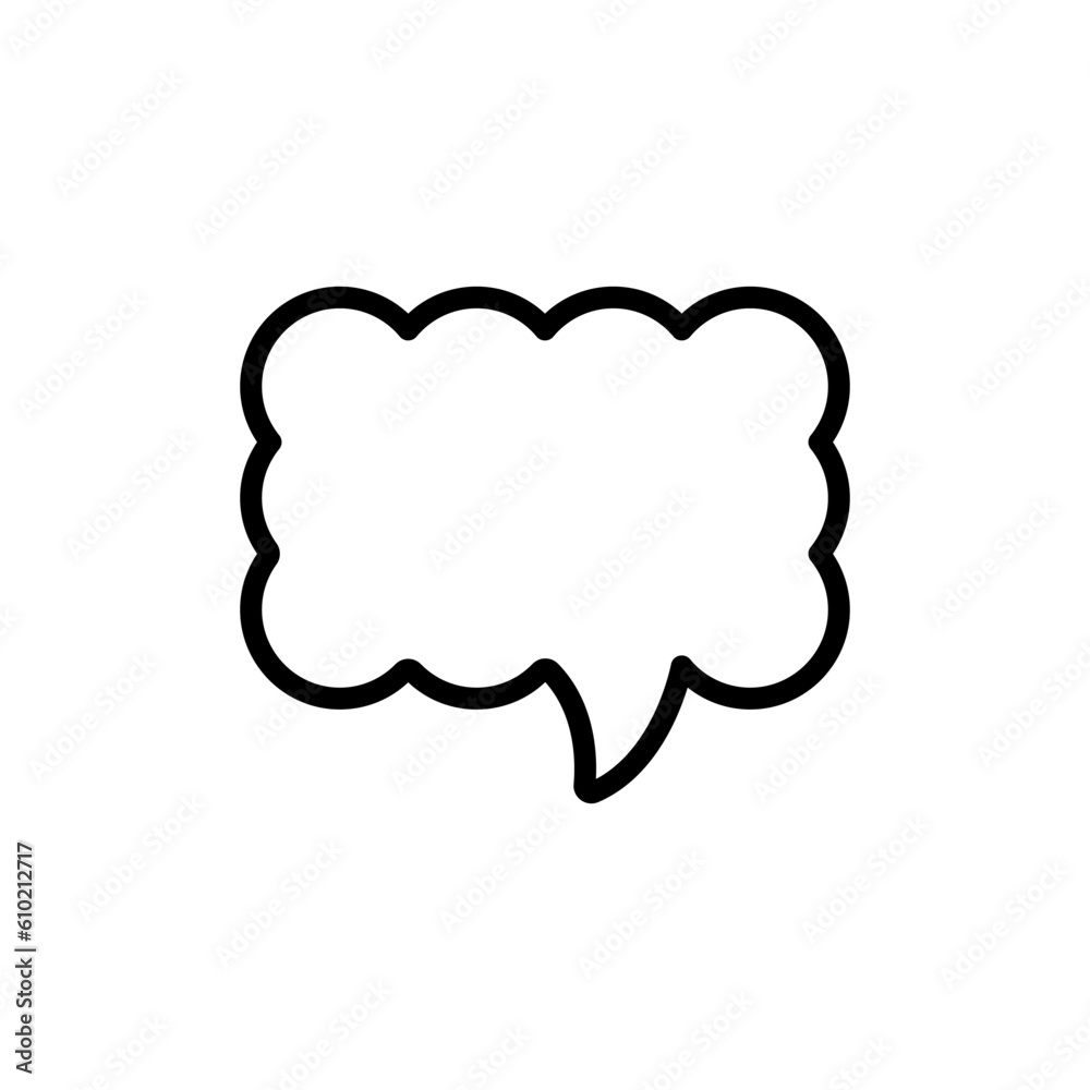 communication bubble speech sign symbol vector