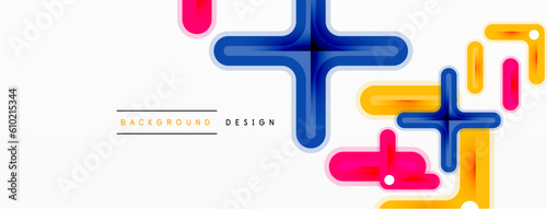 Minimal geometric background cross line. Design for wallpaper, banner, background, landing page, wall art, invitation, prints, posters