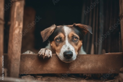 Dog shelter. Generate Ai