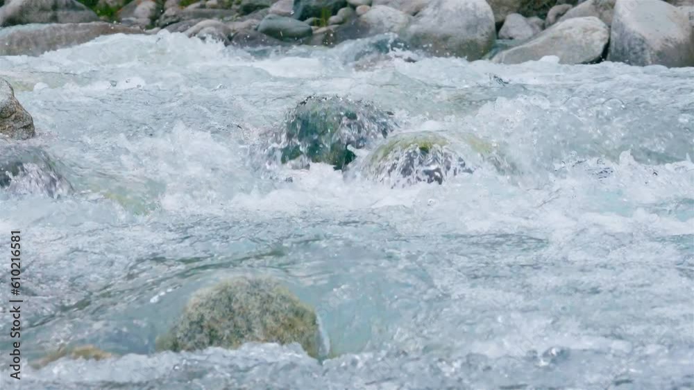 Mountain river close up Mountain river close up