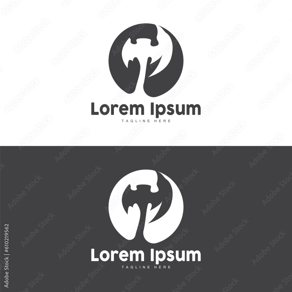 Axe Logo, Wood Cutting Tool Vector Icon, Silhouette Design, Retro Vintage Style Axe Logo, Wood Cutting Tool Vector Icon, Silhouette Design, Retro Vintage Style