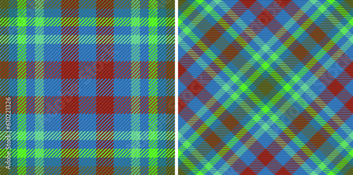 Check vector tartan of plaid seamless textile with a pattern texture fabric background.