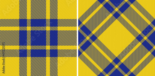 Pattern seamless background of fabric vector texture with a check plaid textile tartan.