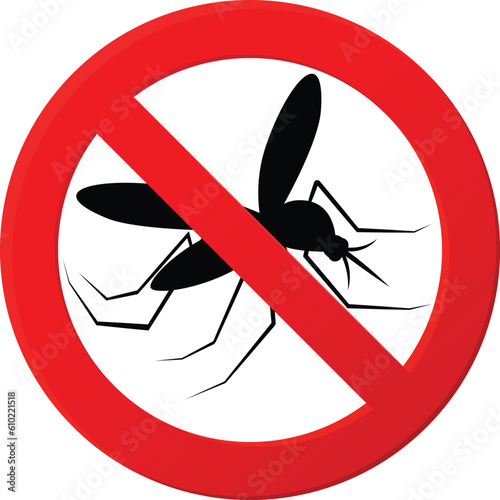 No Prohibition. no mosquito sign