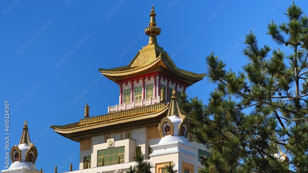 The territory of the Buddhist temple The territory of the Buddhist temple