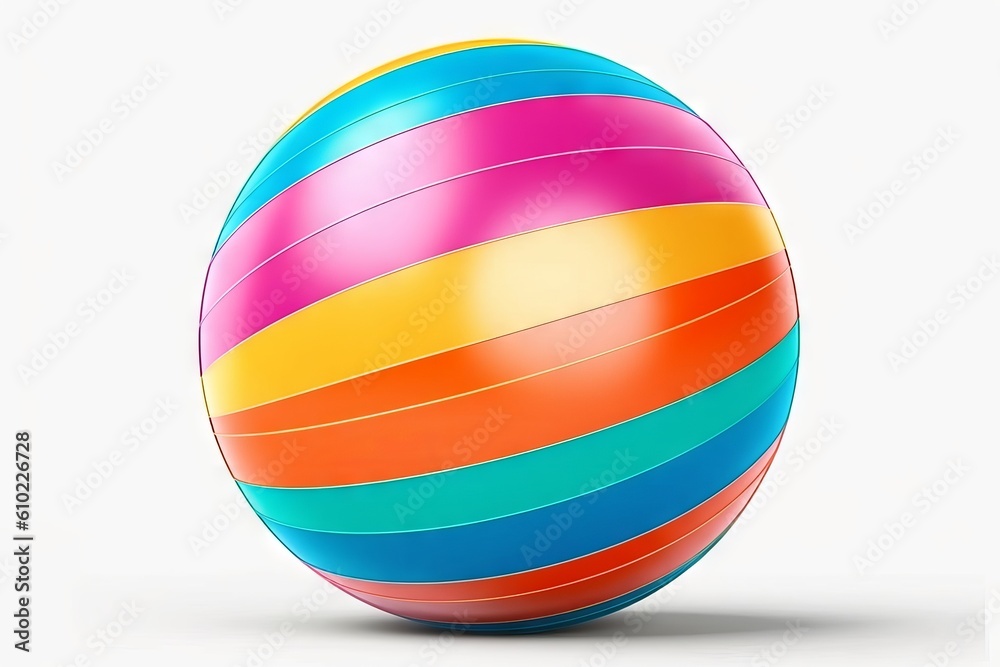 colorful ball isolated on white background colorful ball isolated on white background